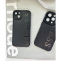 Силіконовий чорний чохол GUESS для iPhone 12 – оригінальний стиль і надійний захист
